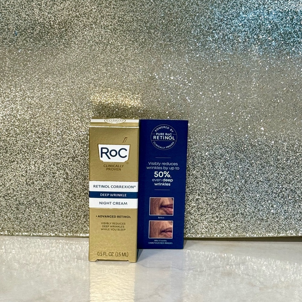 5 for $25 item🌺Travel Size 0.5 oz RoC Retinol Correxion Deep Wrinkle Night Cream